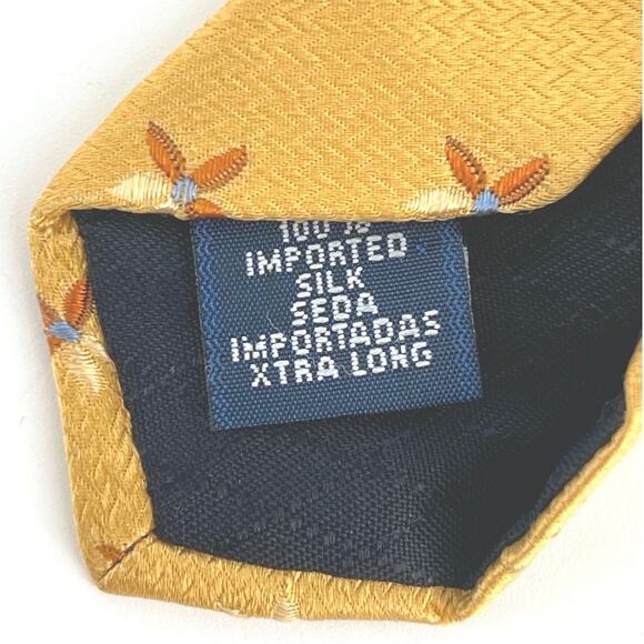 90s Villa Bugatti silk neck tie 1990s vintage - Picture 4 of 6